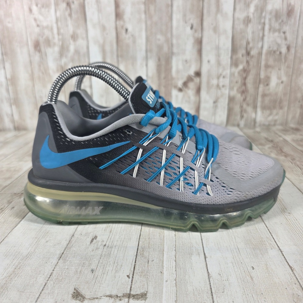 Nike Air Max 2015 Running Shoes Gray Blue Youth Size‎ 4.5Y Women's 6